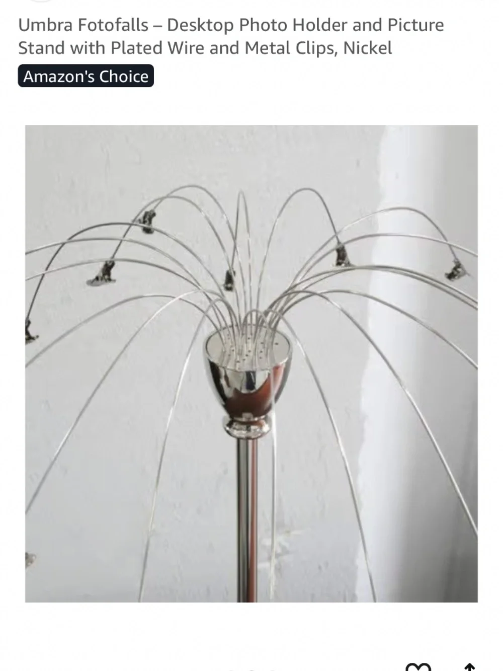 (7)   Desktop Photo Holders and Picture Stands with Plated Wire and Me